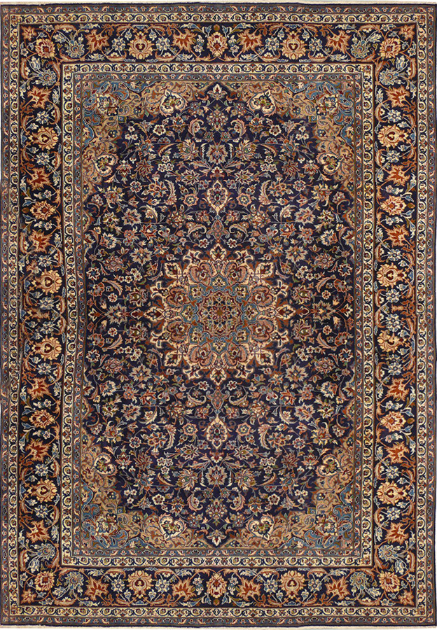 9'5" x 13'6" Persian Kashan Rug