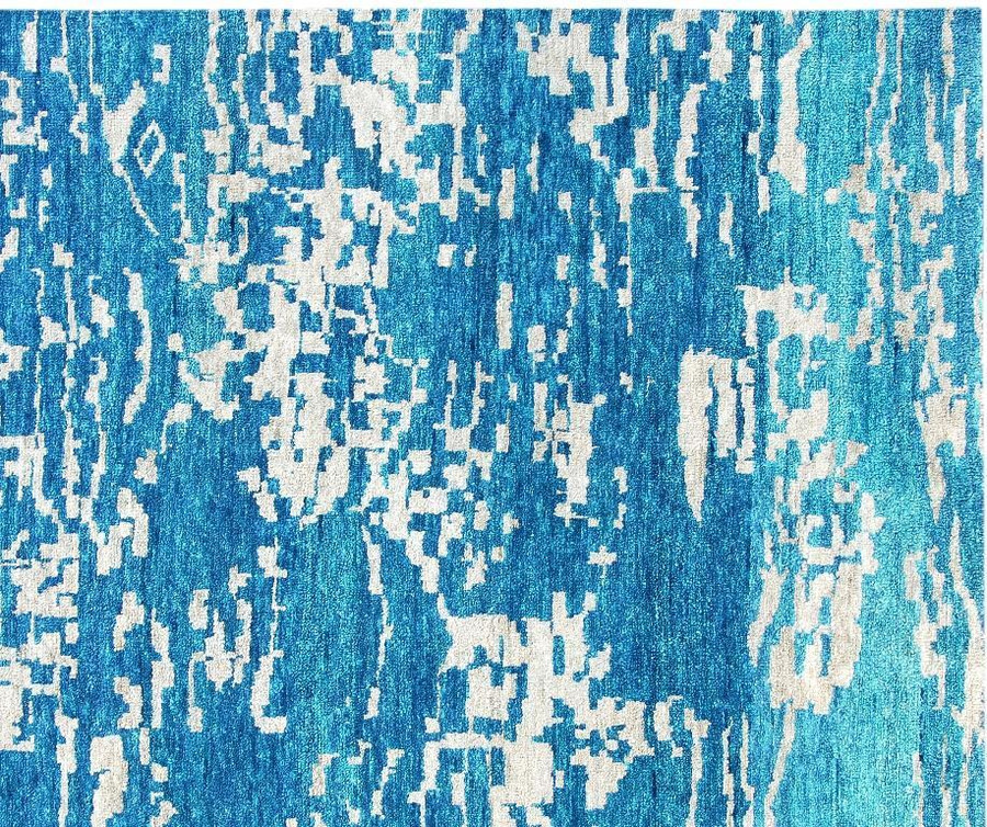 8' x 10' Rug Soft Glow Lustrous like Silk Hand Woven Modern Authentic Design Rug