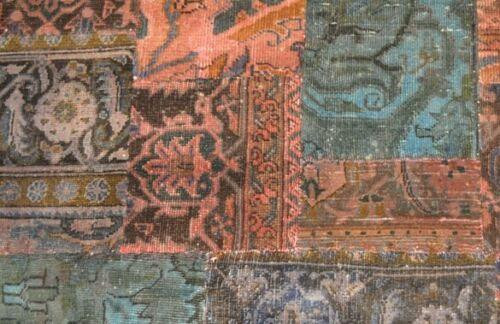 6 x 8 Modern Panel Design Patchwork Rug