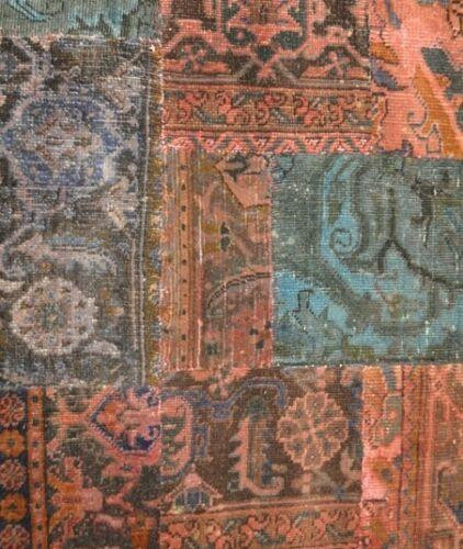 6 x 8 Modern Panel Design Patchwork Rug