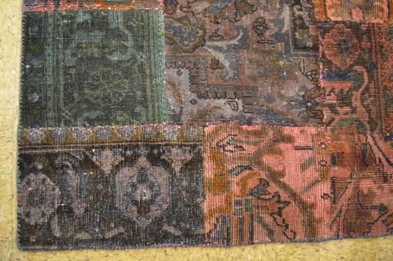 6 x 8 Modern Panel Design Patchwork Rug