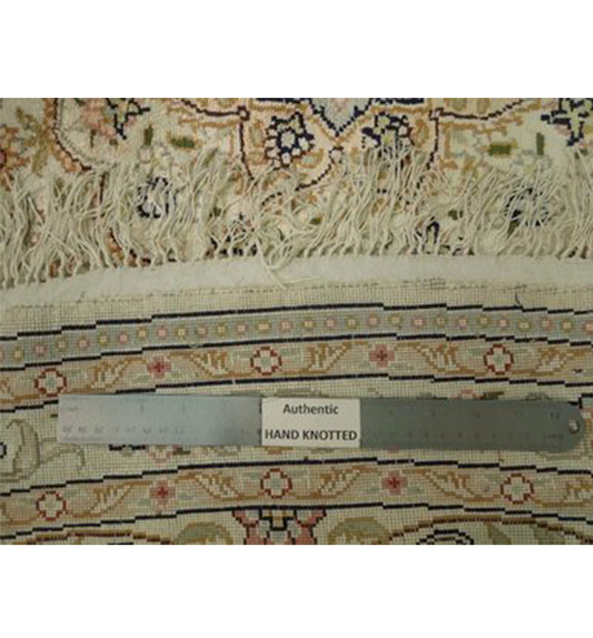 10 x 10 Persian Tabriz Wool & Silk Round Rug