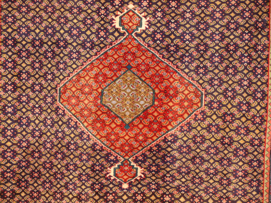 6'6" x 9' Antique Persian Bijar Rug