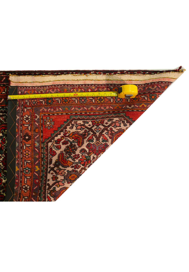 Back view of the 3 x 10 Persian Rudbar Runner Rug, displaying the weave's density and quality.