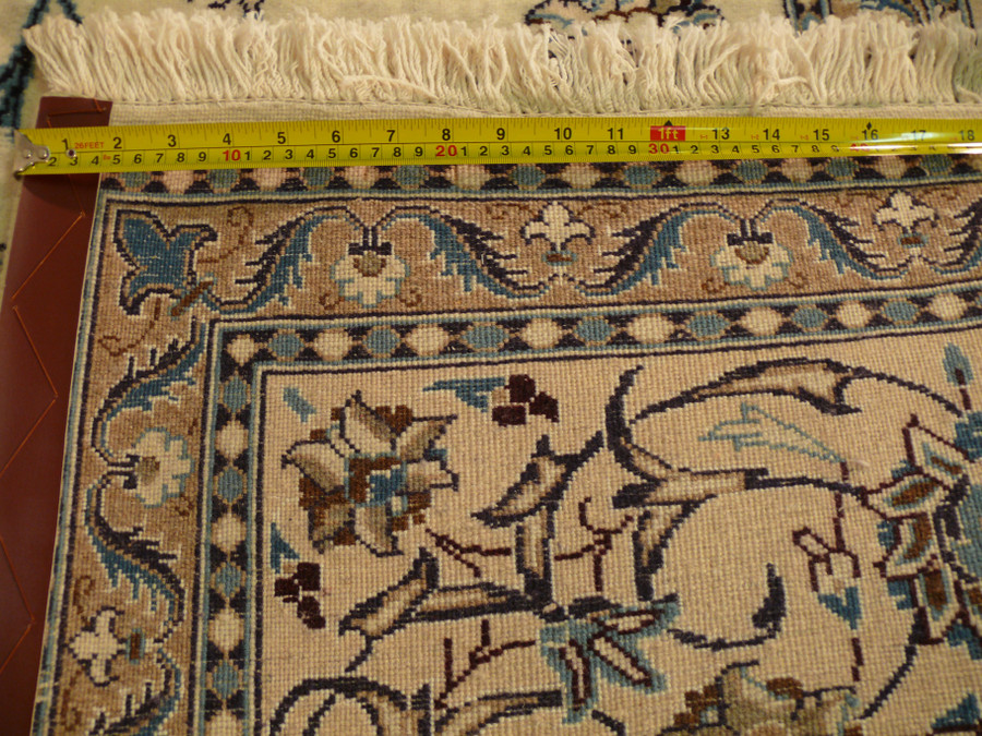 8'2" x 11'3" Persian Nain Dragon Medallion Design Rug