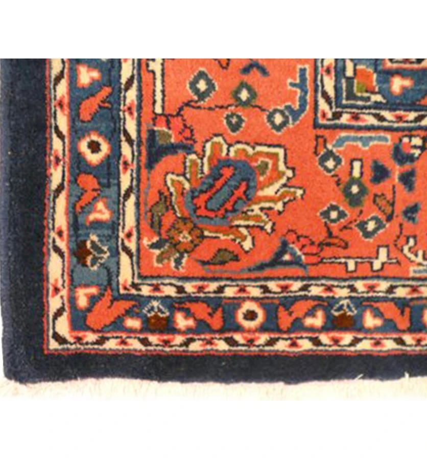 Border of a 7x7 Persian Sarough Rug square