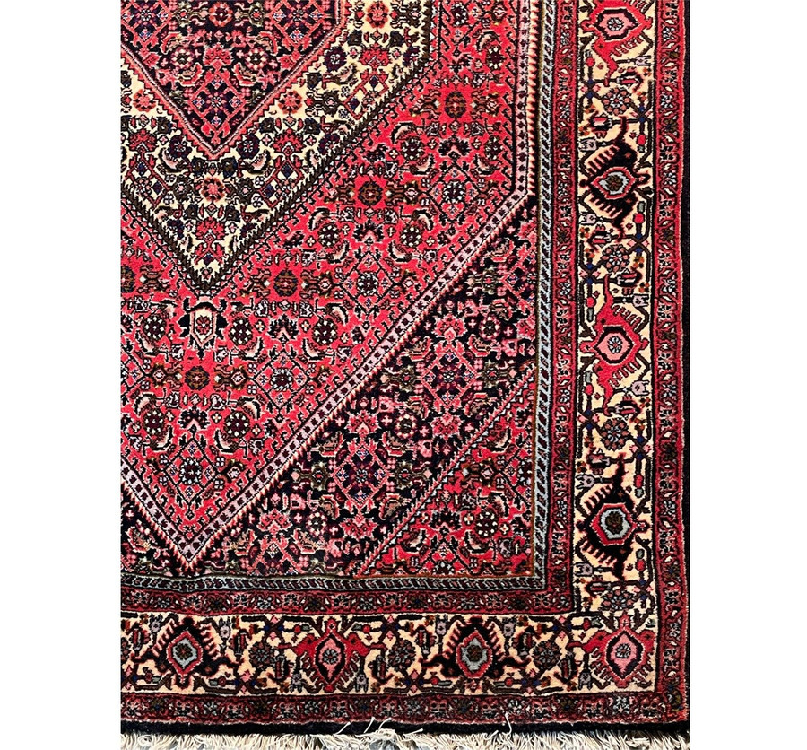 3'7" x 6 Persian Bijar Iron Rug
