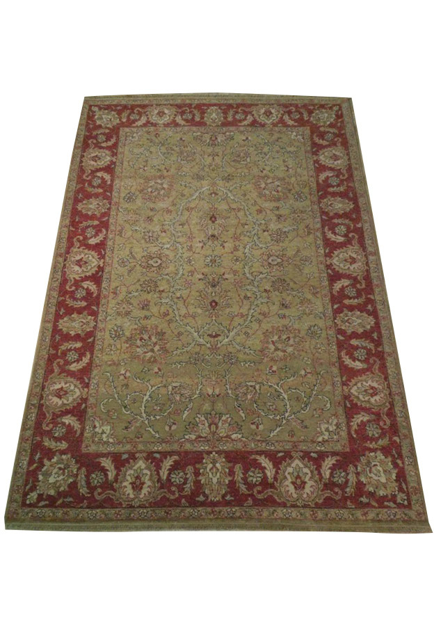 6' x 9' Transitional Chobi Vegetable Dyed Rug 7
