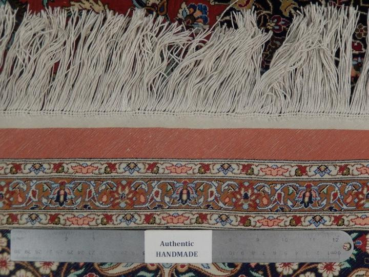 8 x 8 Persian Qum Silk Rug unique masterpiece Octagon signed by master weaver