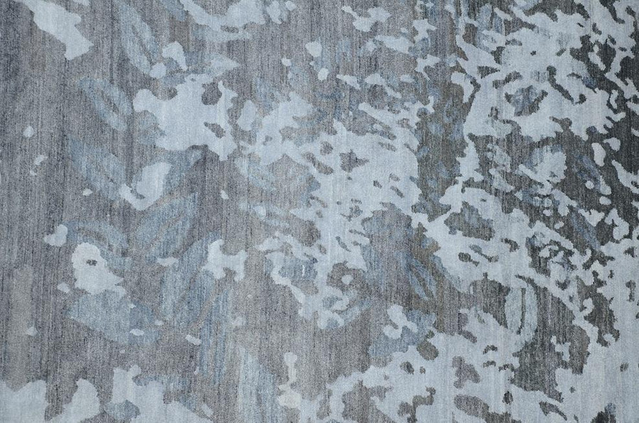 9 x 12 Handmade Silky Modern Abstract Rug