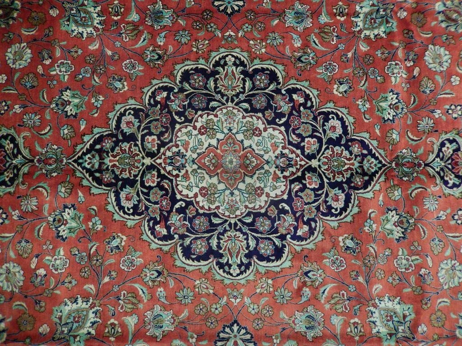 6'6 x 9'8 Persian Qum All Silk Rug Masterpiece