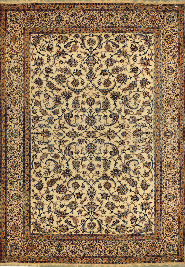 8'1" x 11'5 Persian Nain 9 LAA Rug Wool & Silk