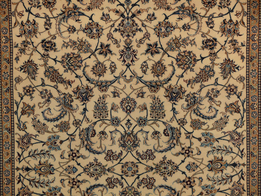 8'1" x 11'5 Persian Nain 9 LAA Rug Wool & Silk
