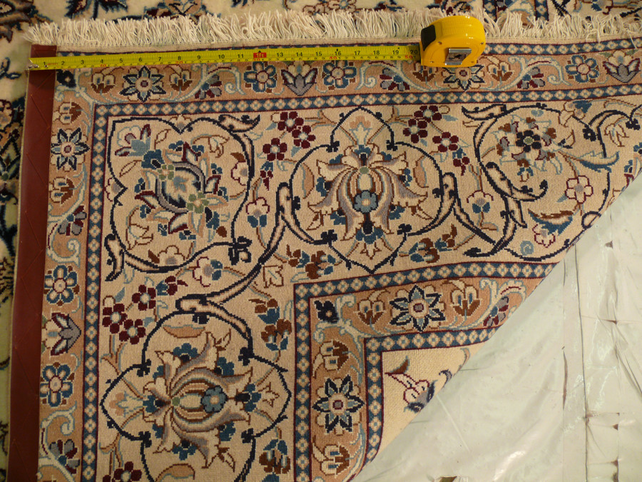 8'1" x 11'5 Persian Nain 9 LAA Rug Wool & Silk