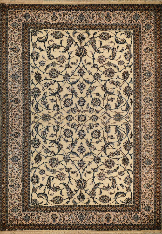 8'1" x 11'8 Persian Nain All over Rug