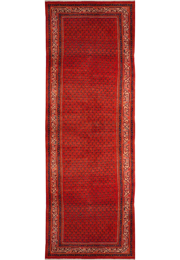 4 x 14 Unusual Size Persian Sarough Runner Rug
