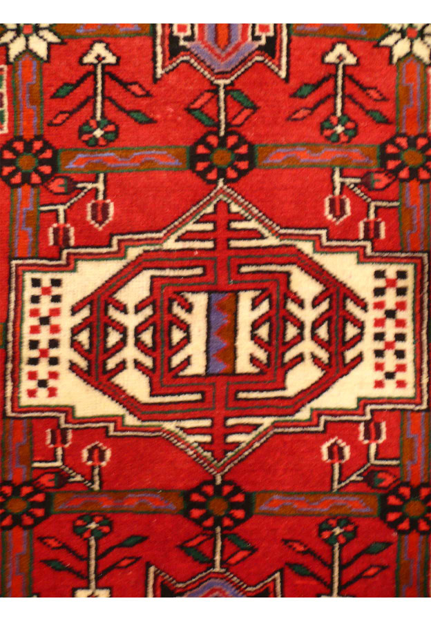 3'5 x 4'8 Geometric Persian Shahsavan Rug