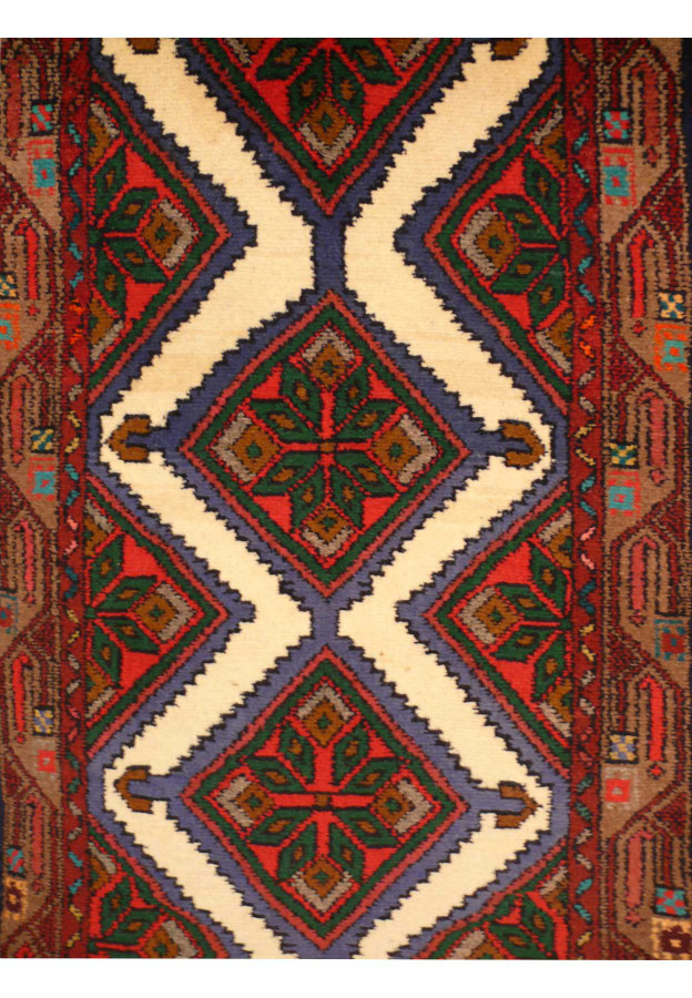 2'6 x 9'4 Persian Hamedan Runner Rug