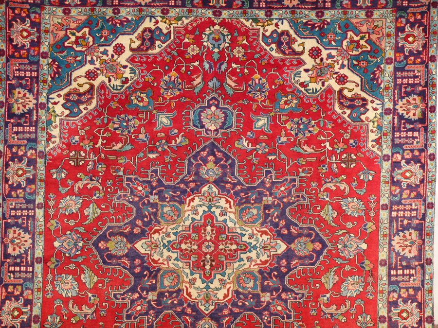 10 x 13 Geometric Tabriz Persian Rug