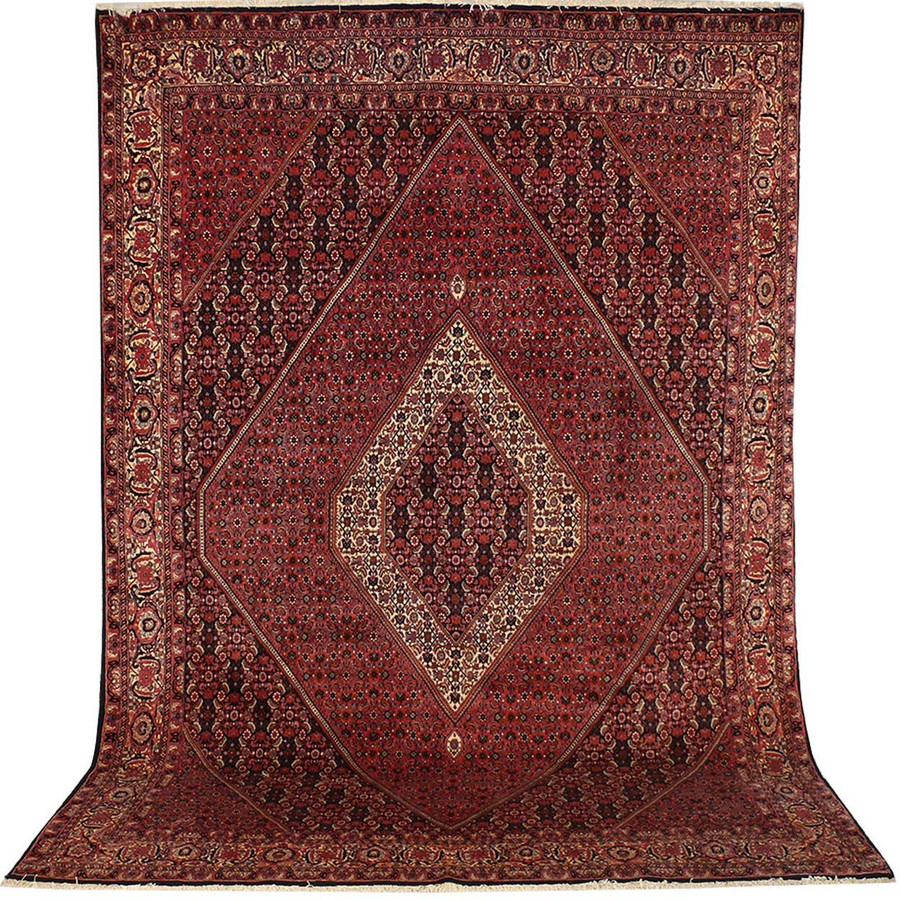 8'2 x 11'5 Persian Bijar Iron Rug