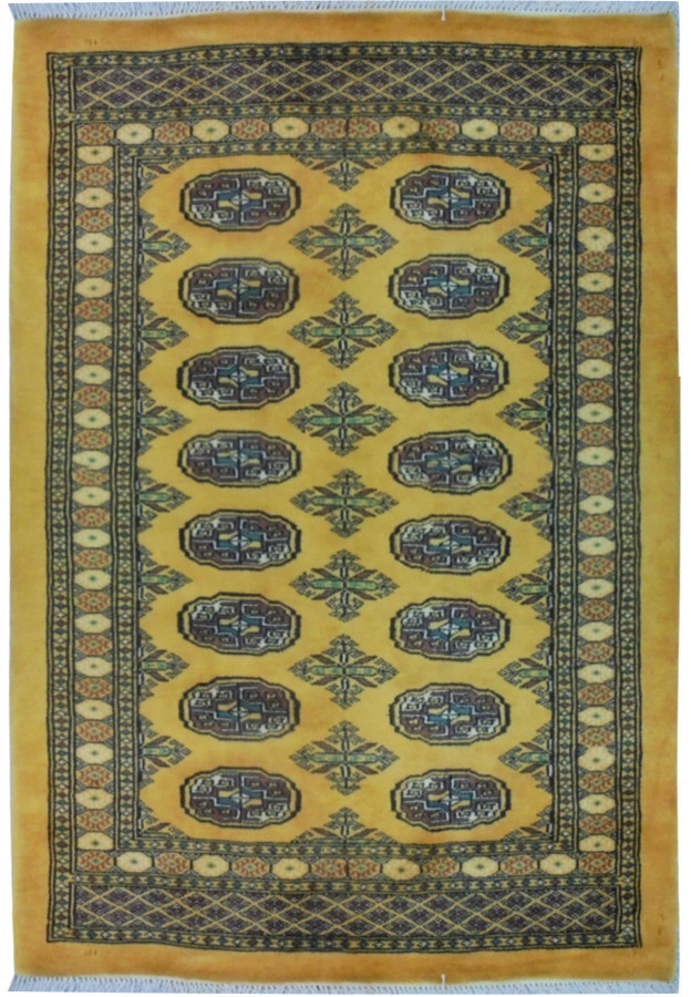 3 x 4 Oriental Bokhara Rug Elephant Steps