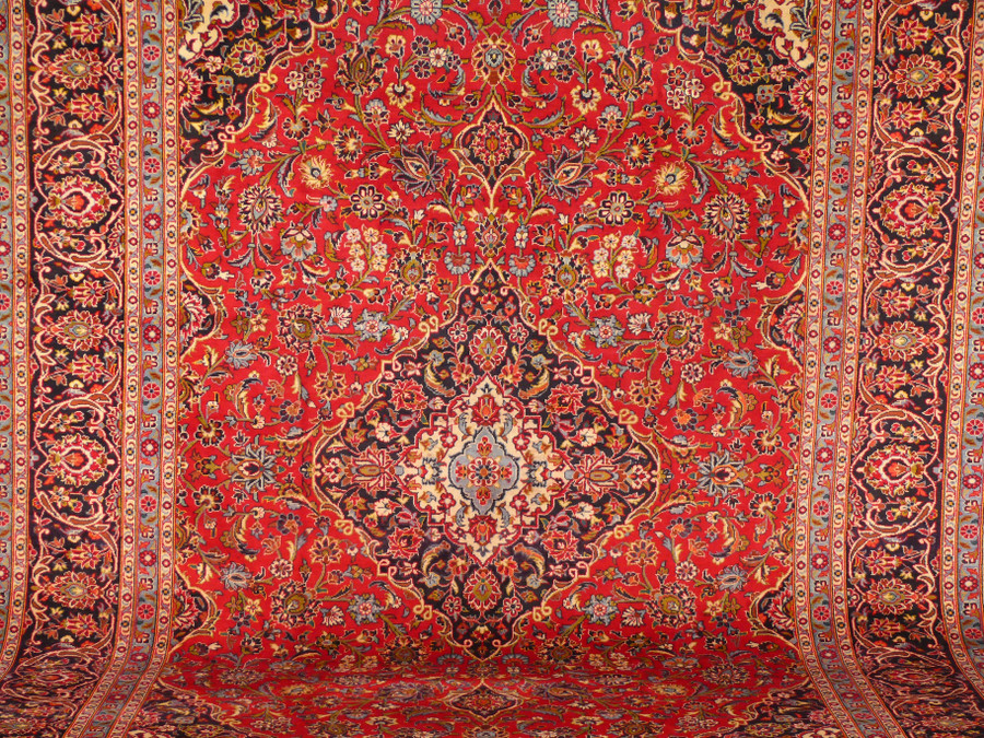 10 x 14 Persian Kashan Rug | known from TV Show Shark Tank 1