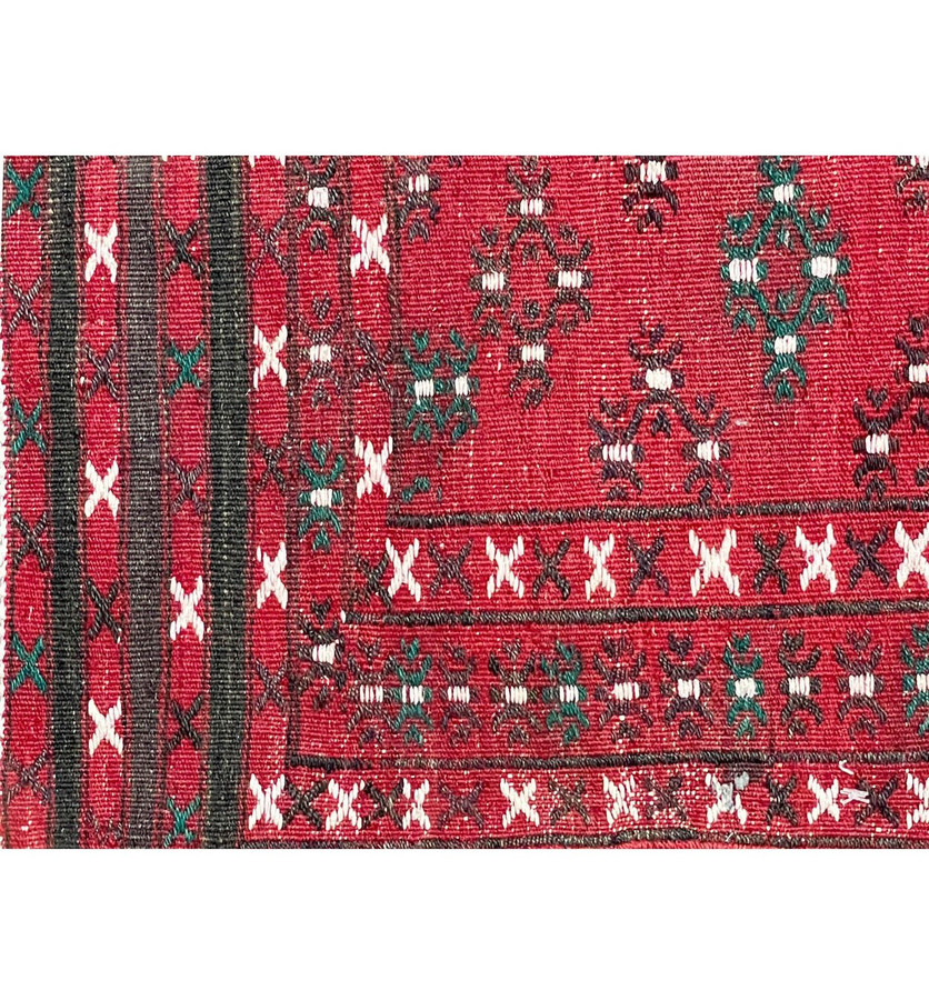 3'7" x 6'3" Caucasian Tribal Kelim Rug