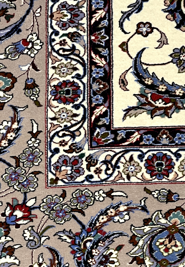 8'4 x 12'1 Persian Isfahan High End Wool & Silk Rug