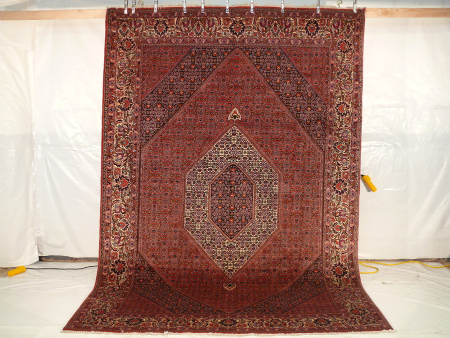 8 x 12 Persian Bijar Iron Rug