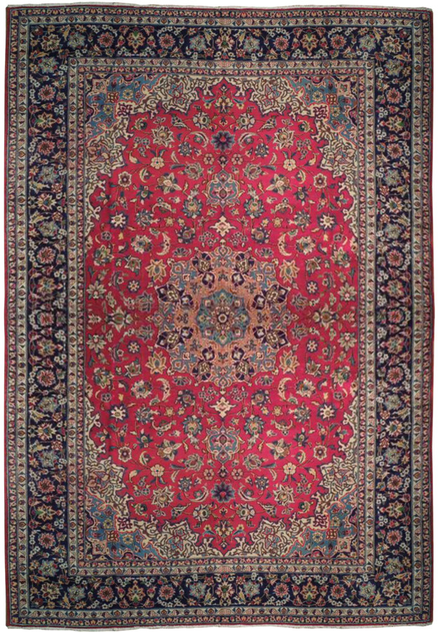 Image of a 10x16 Persian Najafabad rug, featuring intricate floral motifs and a vibrant color palette.