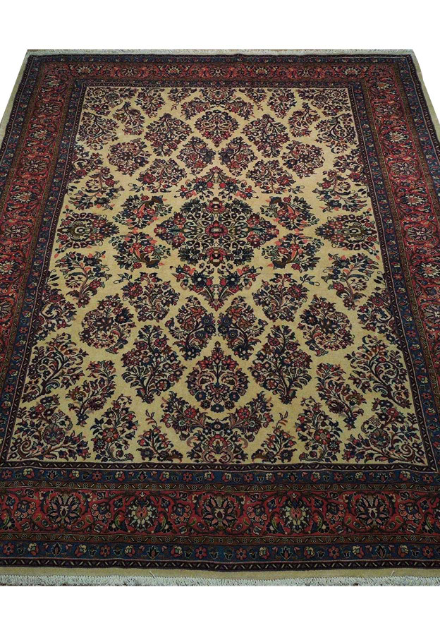 7 x 10 Floral Persian Sarough Rug