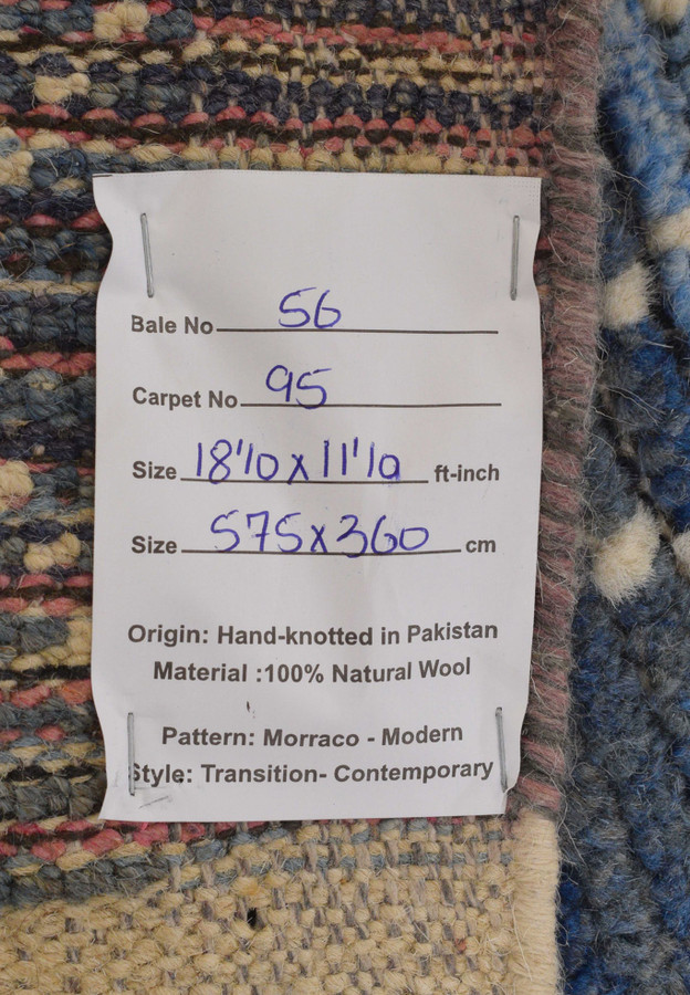 12x19 Moroccan Rug label