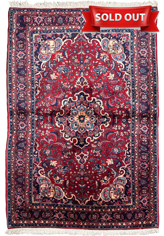 3'8 x 5'5 Persian Sarough Rug