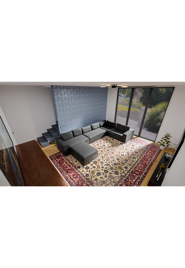 10'7 x 14'7 Persian Isfahan Wool & Silk Rug