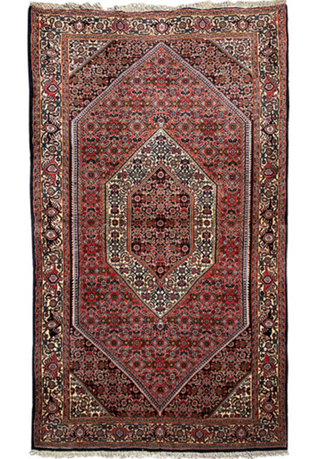 3'7 x 6 Persian Bijar Rug 1