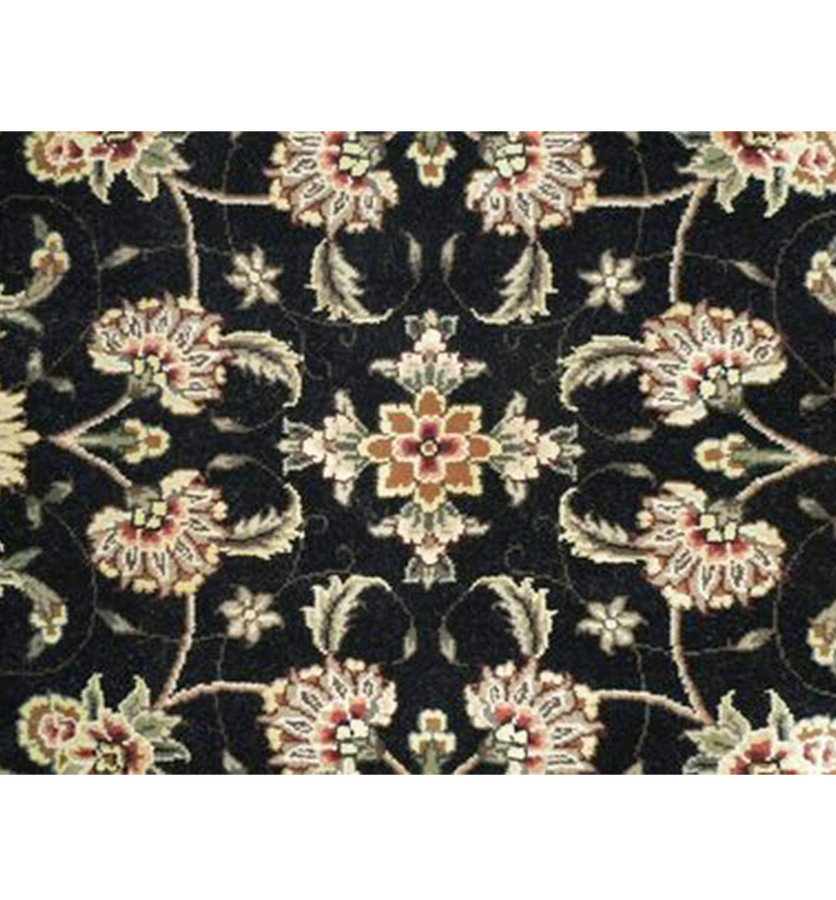 8 x 8 Oriental Tabriz Wool & Silk Round Rug