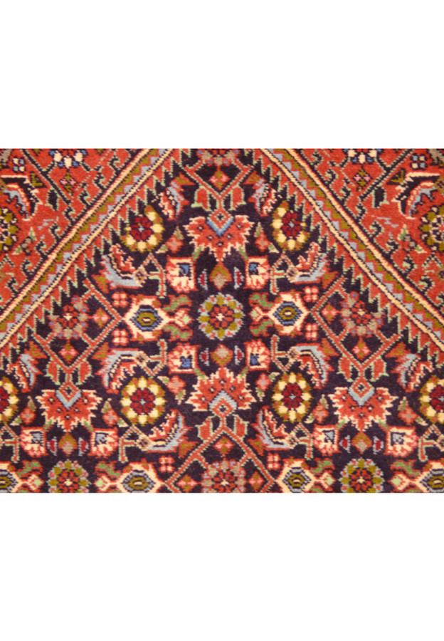 Zoomed pattern of 8' x 11'2" Bijar Persian Iron Rug