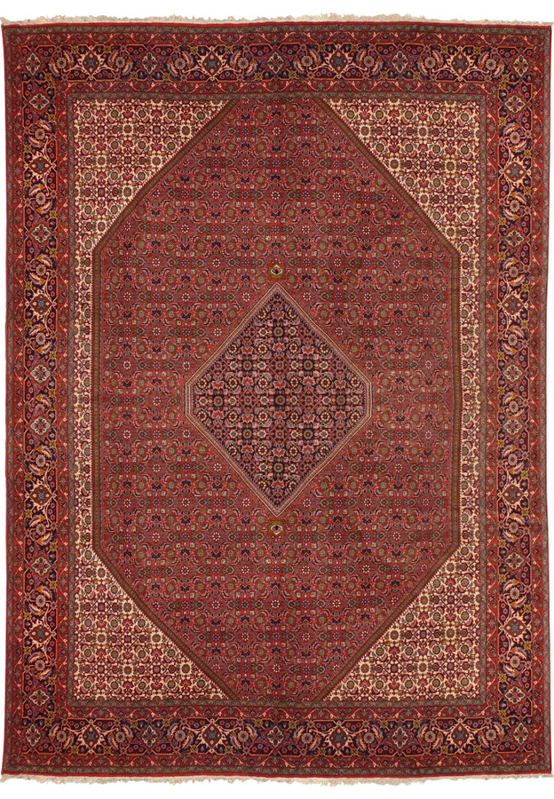 Full view of 8' x 11'2" Bijar Persian Iron Rug