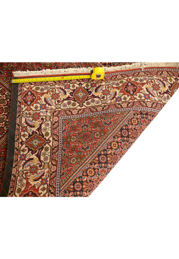 Back view of 6'6 x 10'2 Bijar Persian Rug displaying tight weave and durability