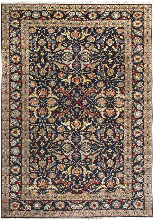 Full view of the 15'9"x25' Oriental Ziglar rug showcasing its intricate floral design and rich color palette.