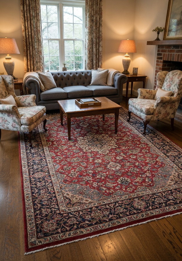 8'5 x 11'8 Persian Isfahan rug