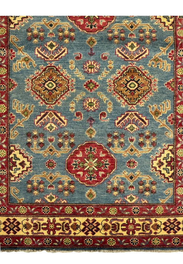 Detailed view of the design structure showing wool texture and color transitions.