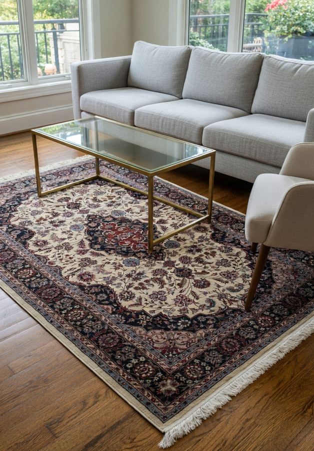 5'2 x 8 Persian Tabriz rug