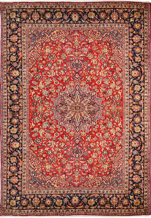 9'8" x 12'8" Persian Isfahan Rug