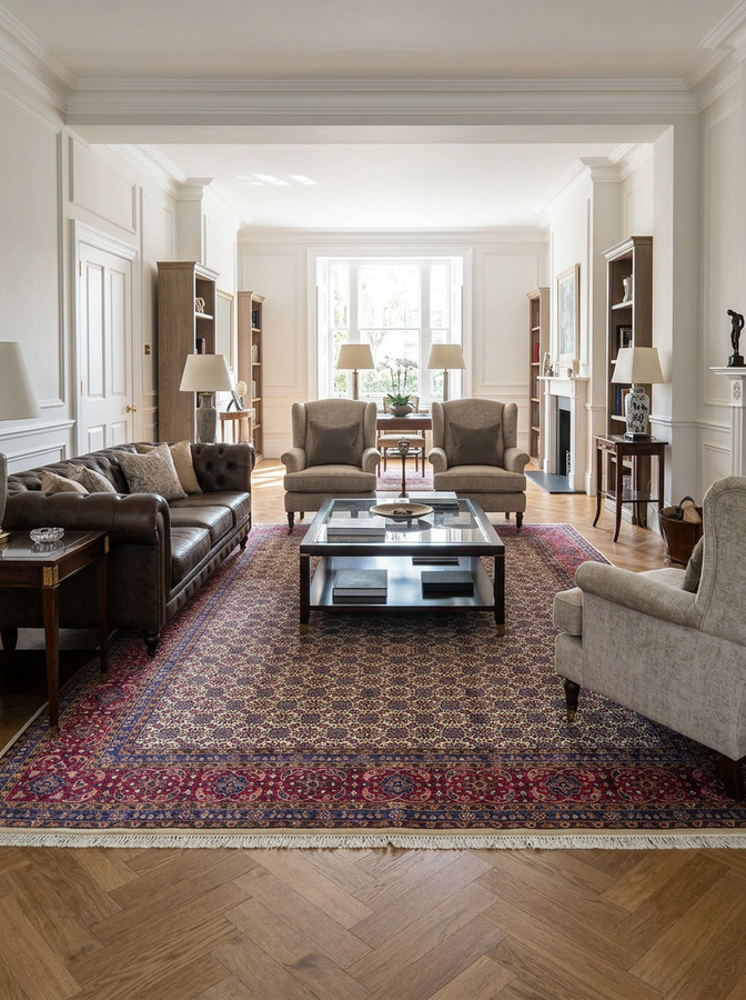 10 x 12'7" Fine Persian Mashad Rug | Ivory Mahi All Over | Kork Wool | 400 KPSI