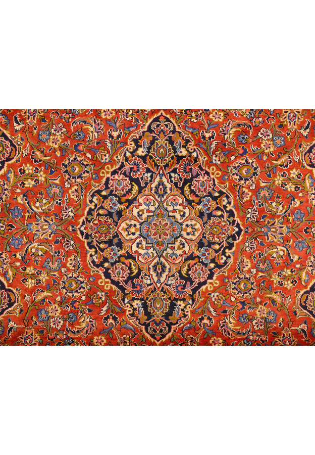9'4" x 13'2" Persian Kashan Rug | Known from Shark Tank