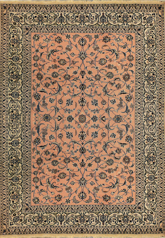 8'2" x 11'6" Persian Nain Rug All-Over Design