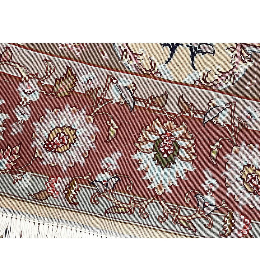 3'8 x 5'3 Persian Tabriz 50 Raj Wool & Silk Rug