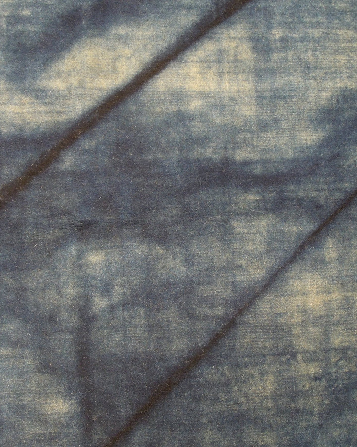 5 x 8 Blue New Modern Genuine Hand-knotted Rug