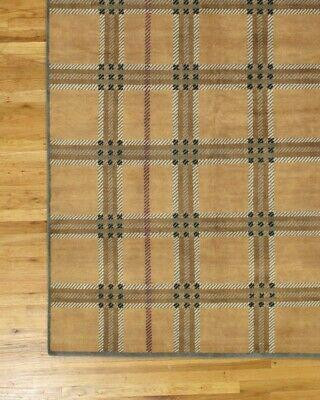 5x8 All-Over Modern New Nepali Brown Wool (65 x 94 In) Handmade Rug